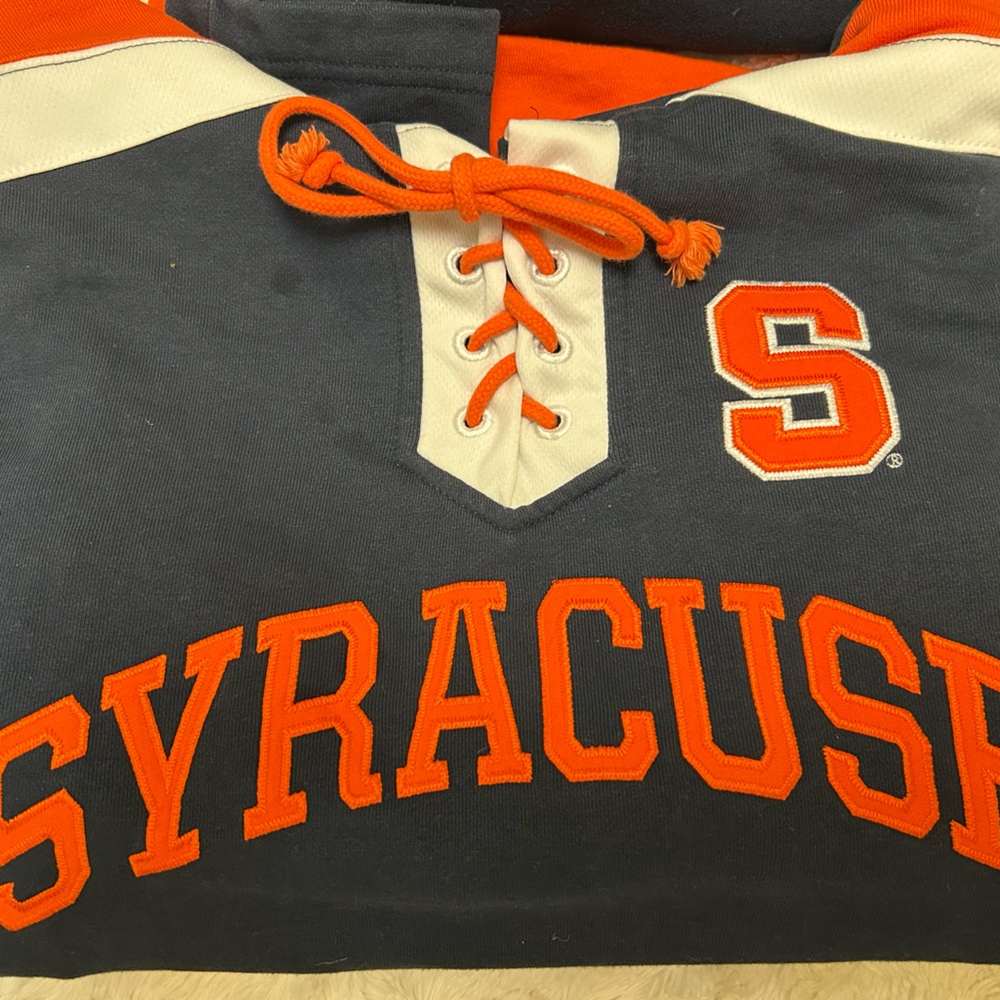 Syracuse University hockey sweater-style Champion Hoodie - Picture 2 of 6